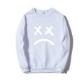 Round Collar Without A Hat Men Sweatshirt Lil Peep Hoodies Happy Smiling Face Print Fleece Pullover Hoodie Men Women Streetwear. 