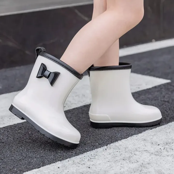 Kids%20Rain%20Boots%20Bowknot%20Princess%20Girl's%20Boot%20PVC%20Waterproof%20Non-slip%20Rubber%20Boots%20for%20Children%20Outdoor%20Toddler%20Water%20Shoes%20%EC%9E%A5%ED%99%94%20-%20Image%203