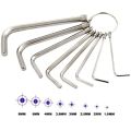 8 in 1 Bike Bicycle Repair Tool Set Bicycle 8 Sizes Octagon Wrench Spanner Home Outdoor Cycling Supply Cycle Wrench Tool - Silver.
