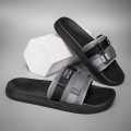 Premium Black   SPORT HAPPY Slides Slipper Slippers Sandals for Men Slides Slipper for Men - S0018. 