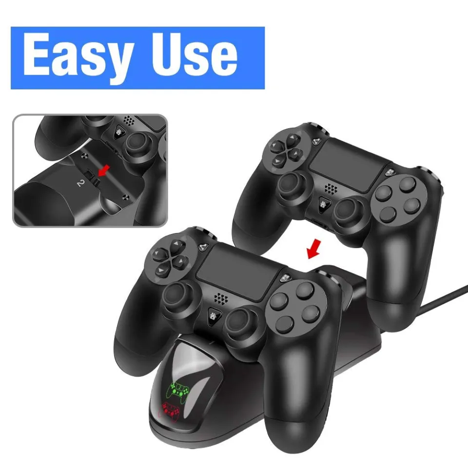 PS4 Dual Shock Controller Dual USB Charging Charger Docking