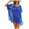 2020 Hot Fashion Women Bikini Cover-Ups Dress Swim Summer Beach Bathing Swimsuit Baggy Tunic Tops T-Shirt Women Cotton Blouse. 