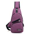 Men Back Pack Chest Pack Single Rucksack England Chest Bags Shoulder Cross body Bag External USB Charger Backpack Boys fast ship.