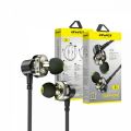 Awei Z1 Dual Driver 3.5mm Wired Sports Earphone Sport Bass Sound Earphones With Mic. 