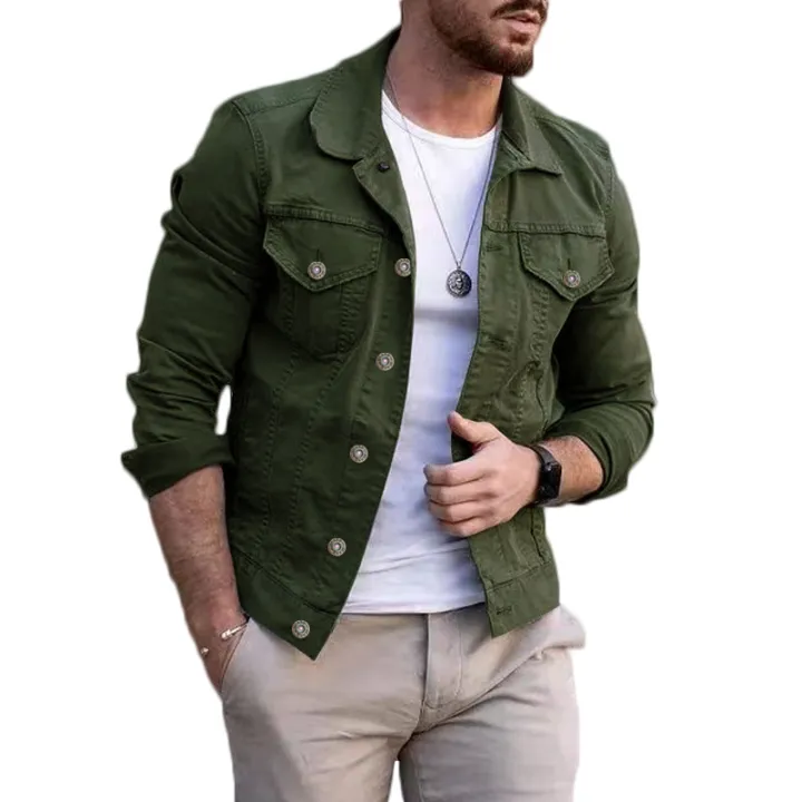 Men's%20Jacket%202023%20New%20Mens%20Denim%20Jacket%20Slim%20Fit%20Fashion%20Casual%20Pocket%20Jacket%20Coat%20Men%20Handsome%20Spring%20Autumn%20Classic%20Red%20Coat%20-%20Image%203