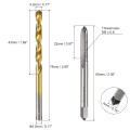 Drill Bit Set,M5 X 0.8 Straight Flute Thread Taps and 4.2mm Twist Drill Bits Titanium Coated, HSS6542 Threading Tools. 