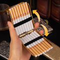New Luxury Vintage Engraved Cigarette Case Holder Pocket Cigarette Storage Box. 