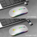 WM-101 Mini Silent RGB Rechargeable 2.4GHz Wireless Mouse.