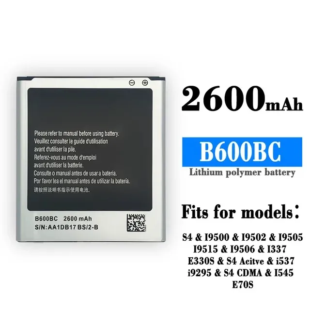 Samsung Galaxy B600BC 2600 mAh Mobile Battery for Samsung Galaxy S4 Active