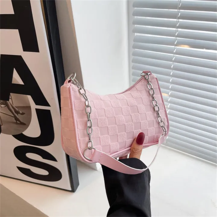 Chain%20Strap%20Handbags%20Women's%20Fashion%20Handbags%20Underarm%20Chain%20Bag%20Canvas%20Shoulder%20Handbags%20Zipper%20Girl%20Handbag%20-%20Image%206