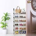 Stainless Steel 5 Tier Foldable Stainless Steel Shoe Rack. 