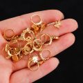 New 1PC Butterfly Heart Lucky Eye Dangle Hoop Nose Rings for Women Trendy Zircon Pendant Indian Nose Ring Nose Piercing Jewelry. 