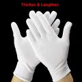 White Cotton Gloves Large for Moisturizing Dry Hands 10 pair. 