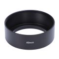 Harmony 49mm Mount Standard Metal Lens Hood for Canon Nikon Pentax Sony Olympus. 