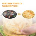 12inch Cloth Bag for Burrito,Portable Tortilla Warmer Pouch Home for Microwave Restaurant Food Pancake,B. 