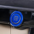 Car START Engine Button Cover Stop Key Ignition Switch Sticker Trim for Carnival KA4 2021 2022 Blue.