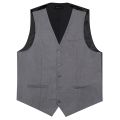 【Nightmaree】Grey Solid Rayon Polyester Suit Vest for Men Formal Wedding Business Blazer Waistcoat Men Clothing Wholesale DiBanGu.