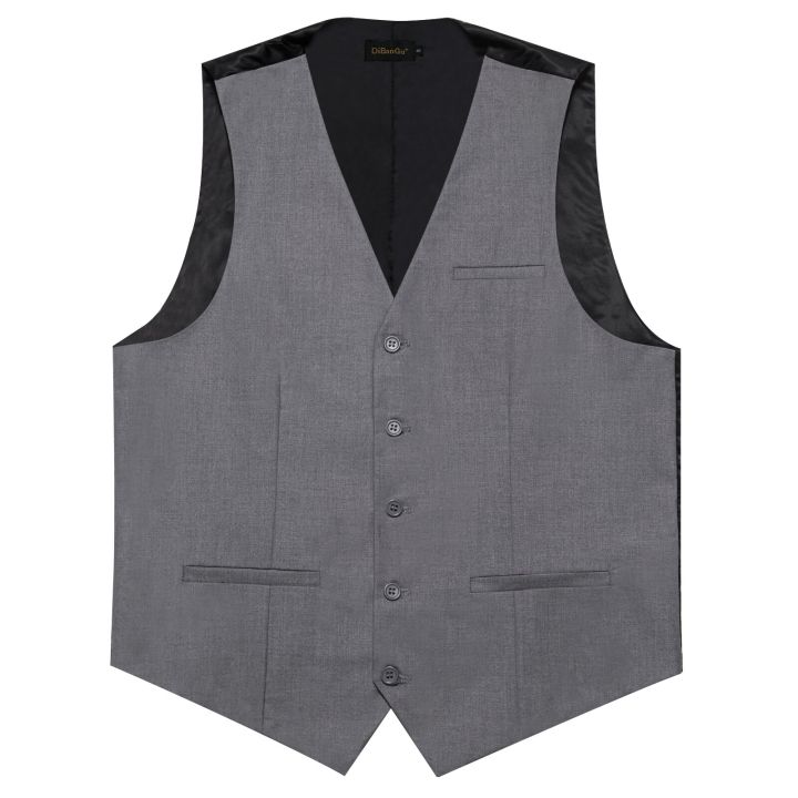 %E3%80%90Nightmaree%E3%80%91Grey%20Solid%20Rayon%20Polyester%20Suit%20Vest%20for%20Men%20Formal%20Wedding%20Business%20Blazer%20Waistcoat%20Men%20Clothing%20Wholesale%20DiBanGu%20-%20Image%205