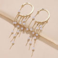 Women'S Jewelry Tassel Earrings Fashionable Gifts Golden Color Earrings Bohemia Style Dainty Design Drop Dangle Earrings for Party Wedding Daily Wear Gift For Her Bohemian Style Enthusiasts.