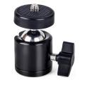 Mini Ball Head Hot Shoe Mount Adapter 360 Degree Swivel Mini Ball Head 1/4 Tripod Screw Head for Cameras, Camcorders, Smart Phone, Gopro, LED Video Light, Ring Light, Microphone. 