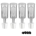 Fermentation Lids Airlock Kit with 6Stopper,Air Locks Fermentation.