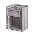 1 Piece Hanging Kitchen Trash Can Garbage Bin Gray Plastic Cabinet Waste Bin Kitchen Compost Can Garbage Can.