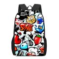 Anime Graffiti Sticker Pattern School Bag for Children Girls Boys Casual Backpacks Kids Backpack Teenager 16“ School Bags.