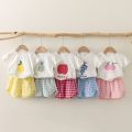 Cotton Kids Clothing Sets 2Pcs Summer Fruits Clothes for Girls Baby Boys Short Sleeve T-Shirt+Shorts Suit Toddler Kids Tracksuit.
