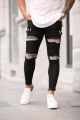 Ripped Men Jeans Slim Fit Skinny Pants High Quality Spring Summer Fashion Washed Vintage Blue Hip Hop Pants Streetwear Trousers.