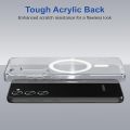 Samsung galaxy s23 MagSafe Compatible Shockproof Transparent Slim Fit Wireless Charging supported Frosted Border Phone Back Case Mobile Cover - 323438539. 