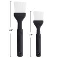 Oil Brush 2pcs Set - Black. 