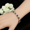 【Beiver Jewelry Store  】CWWZircons Luxury Oval Rainbow Mystic Crystal Women Fancy Bracelet Cubic Zirconia Stones CB149. 