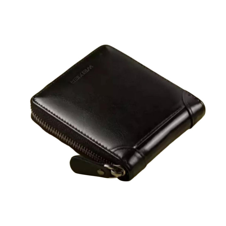 Best quality Stylish Zipper Leather wallet For Men