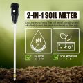 High Accurancy Soil Moisture Meter Soil PH Tester Portable Garden Agricultural Planting Soil Detector Soil Moisture Test Tool Handheld Soil PH Detect Device.