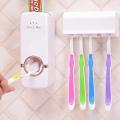 Toothpaste Dispenser Automatic with 5 Toothbrush Holder with Sticky Suction Pad.