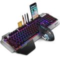 1set K680 Wireless Gaming Keyboard and Mouse Backlight Metal Panel Rechargeable RGB Backlit Gamer Mouse Waterproof Keyboard Kit.