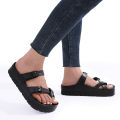 Kidmi Women's Platform Sandals Summer Slippers Fashion Non-slip Beach Sandals 2024 Summer Women Flip-flops Adjustable Buckle Superman. 