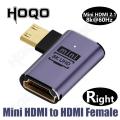 360 Degree Mini HDMI U-shaped Adapter 180 Mini HDMI Male to HDMI Female Angled 90 l Type Converter HD 2.1V Extension 4K 8K 60Hz.