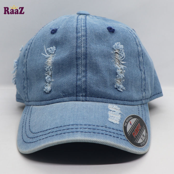 Navy%20Blue%20Wash%20Pure%20Denim%20Wash%20Baseball%20Cap%20For%20Men%20-%20Image%202