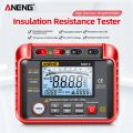 ANENG MH12 Digital Megohmmeter Meters Insulation Earth Resistance Meter Tester Cable High Voltage Voltmeter Resistor Meter Tool. 