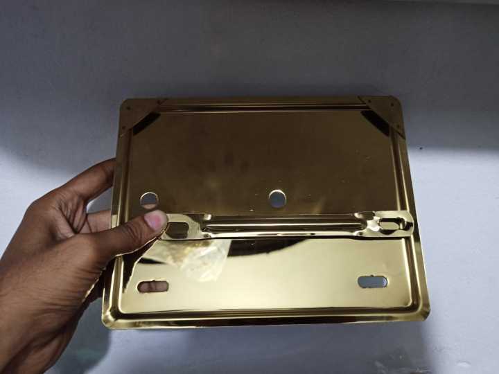 Motorcycle%20Number%20plate%20license%20plate%20caching%20cover%20with%20clam%20golden%20colour%20for%20all%20motorcycle%20-%20Image%203