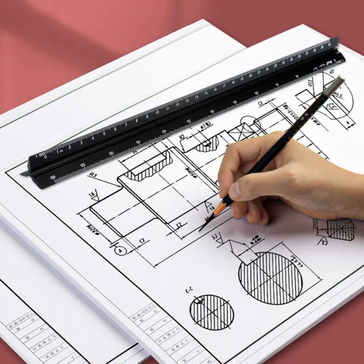 Architectural%2030%20cm%20Ruler%20Various%20Scales%201:20,%201:25%20for%20Architects%20-%20Image%205