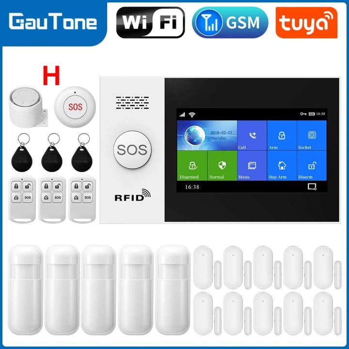 inch Wifi GSM Alarm System for Home Security Alarm Support