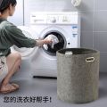 Cross-border felt debris storage bucket dirty clothes storage basket thickened dirty clothes basket children's toy storage bucket.