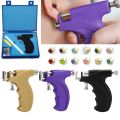 Professional Ear Piercing Gun Tools Steel Stud Earring Safe Sterile Nose Navel Helix Piercing Tool Set Body Jewelry Machine Kit. 