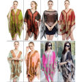 【Customer favorite】 Summer Sun Protection Chiffon Printed Scarf Veil Scarf Polyester Shawls For Women Beach Silk Variable Decorative Shawl Cologo.