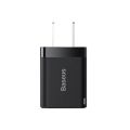 Baseus Charger 20W For Apple Iphone 14 13 12 11 Series GaN5 Fast Charger 1C CN Adapter Sierra Black.