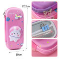 3D EVA Cute Pencil Case Cartoon Stationery Box Girls Color Pencil Box Student Pen Case School Supplies Gifts Case 1Pcs.
