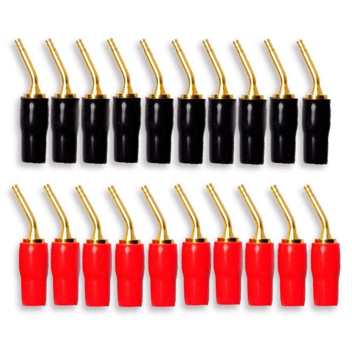 10Pair 2mm Banana Plug Pin Screw Type, Audio Speaker Cable Connector