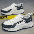 Forrest Gump Men's Shoes Autumn Casual Sports Skate Shoes Slip-on Light Running Shoes Letter Printed All-Matching White Shoes.